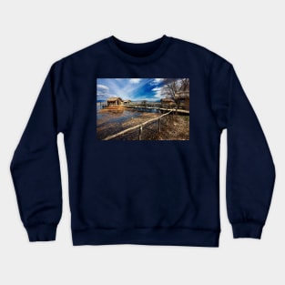 Dispilio - Prehistoric lakeside settlement Crewneck Sweatshirt